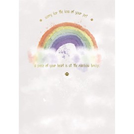 Wishing Well Pet Sympathy Card | Thinking Of You After Loss Of A Pet | Rainbow Design Studios 5" x 7"