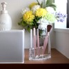 GemRich Makeup Brush Case, Makeup Brush Stand, Cosmetic Storage, Acrylic,