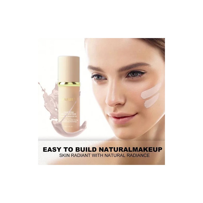 Barubt Base Maquillaje Liquido 4en1 Crema Corrector Spf 50 Blanco