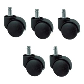 Herrajes Guerrero Rueda De Plástico Para Sillas Oficina Rodaja Paquete De 5