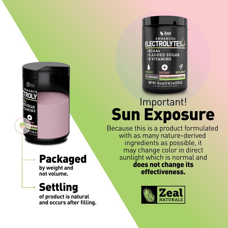 Zeal Electrolyte Powder - 90 Servings | Keto Electrolytes Powder