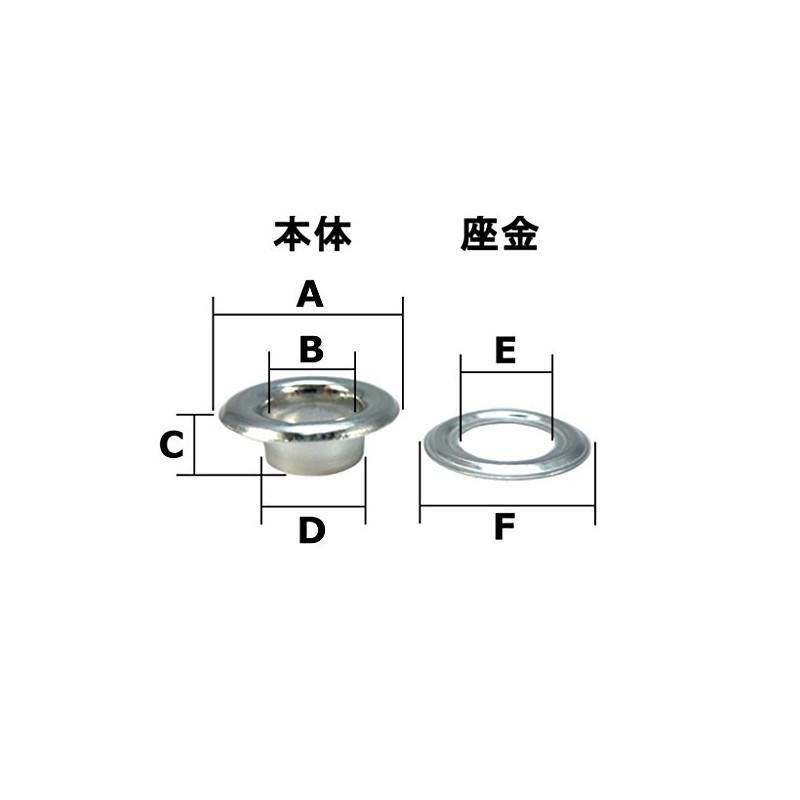イチネンアクセス ファミリーツール(FAMILY TOOL) アイレット #20 ブラックニッケル 30組入 56108