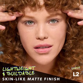 COVER FX Power Play Foundation - Shade L2 - Buildable Full Coverage - Waterproof Sweat-Proof Transfer-Proof - Natural Matte Finish - All Skin Types