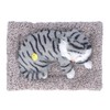 Cat Ornament Simulation Design Vivid Cute Plush Lying Cat with