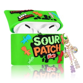 Mulafnxal for Airpod Pro 2nd/1st Generation Case - Cute Cartoon 3D Kawaii Unique Silicone Cover Funny Fashion Fun Cool Food Design Stylish Cases for Women Girls Boys Teen for Air Pods, Green Candy