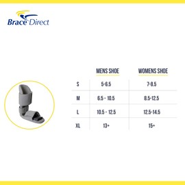 Brace Align 90 Degree Night Splint - Padded Sleeping Boot for Plantar Fasciitis, Drop Foot, Achilles Tendinitis - Stretching and Immobilizer- Left or Right Foot - Men or Women PDAC L4396/L4397