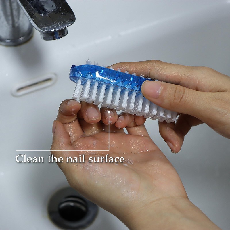 8 Pack Nail Brushes, Ergonomic Design Hand Scrub Cleaning Brush