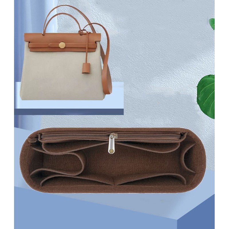 Lckaey for Handbags Herbag 31 organizer Purse Organizer insert 1011brown-26.5