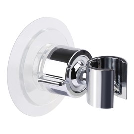 NQEUEPN Adjustable Shower Head Holder, 3 Inches 360 Degree Ball Head Hand Held Shower Head Holder Wall Mount Universal Self Adhesive Shower Head Bracket Holder for Bathroom