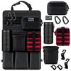 bvya Tactical Car Back Seat Organizer with 4 Molle Pouches