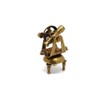 Set of 5 Brass Miniature Nautical Replicas–Vintage-Style Telescope, Compass, Sextant,