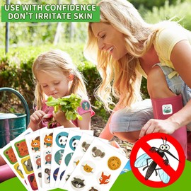 CHALLEY-YOKI 72 Stück Mückenpflaster Kinder Erwachsener, Moskitoschutz Aufkleber, Mücken Pflaster Gegen Juckreiz, Anti Mücken Aufkleber, Mückenschutz Sticker für Mückenstich, Mosquitopflaster
