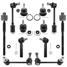 BOXI 12pcs Front Rear Sway Bar Inner Outer Tie Rods Upper Lower Ball Joints Fit for Lexus GX470 for Toyota 4Runner 2003-2009 FJ Cruiser 2007-2009 | K500018 K500017 K90677 K90683 K80469 ES80378 EV80379