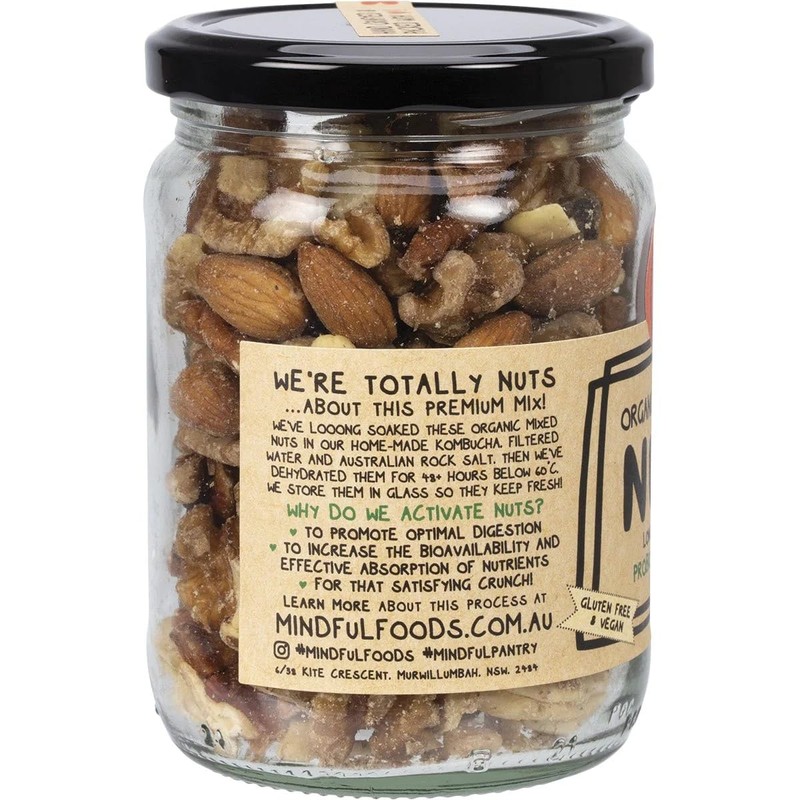 Mindful Foods Organic & Activated Mix Nuts 250 g
