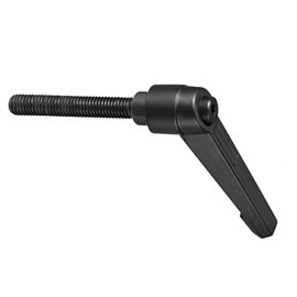 CoCud Clamp Lever Handle M8 x 60mm Male Thread Adjustable Quick Release Lock Swivel Bolt Knob Black for Lathe Machines 1pcs