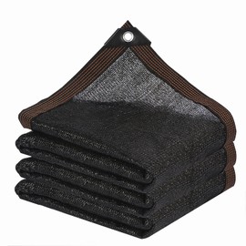 Shade Cloth - Garden Shade Mesh Netting with Grommets Outdoor Sun Shade Cover for Pergola Patio Plants Greenhouse Chicken Coop Black 90% Shading Rate(10X10FT)