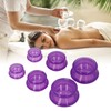 6pcs Silicone Cupping Set High Transparency Wet Absorption Negative Pressure