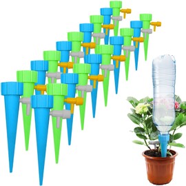 pangdapengpeng Pack of 20 Automatic Watering Set, Holiday Watering System for Plants, 1.1 Inch Drip Irrigation with Slow Release Control Valve for Gardens, Potted Plants (20)