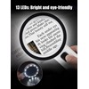 Magnifying Glass with Light - 30X Handheld Magnifying Glasses, 13LED
