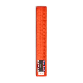 Playwell Martial Arts Cotton Solid Coloured Grading Belt - Orange (300cm)