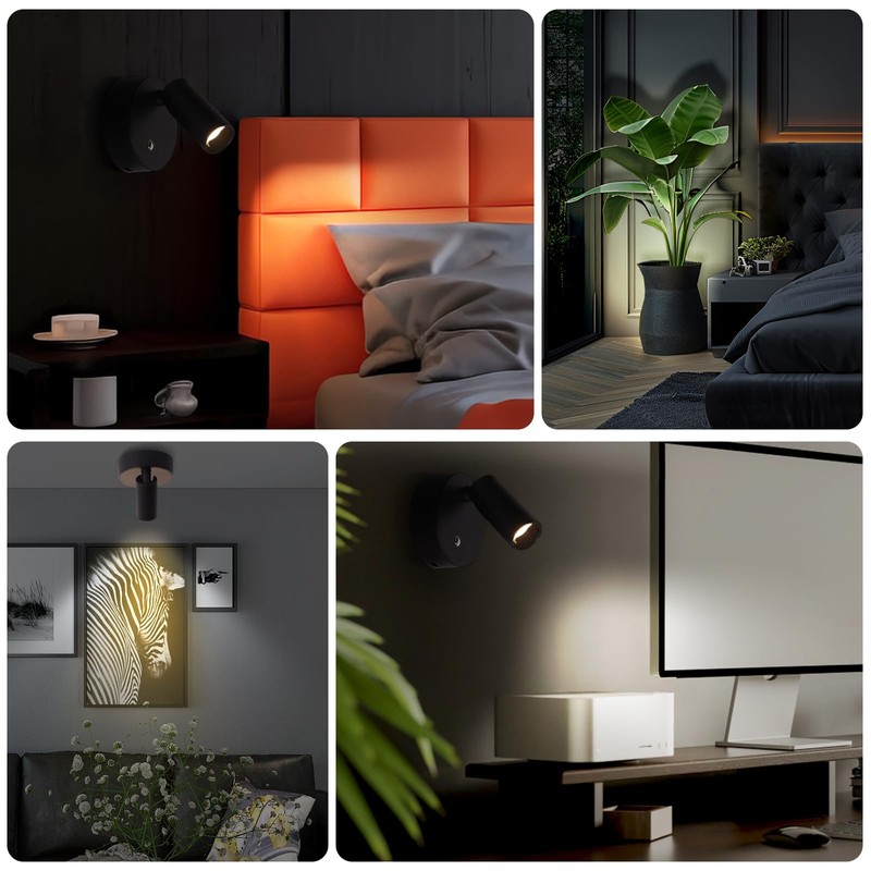 MIOBLUE Spot Lights Indoor with Remote Up Lights Indoor, Wireless