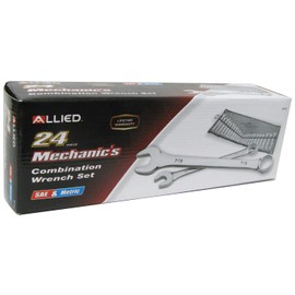 Allied 24 PC. COMBO WRENCH SET, SAE & METRIC,68104