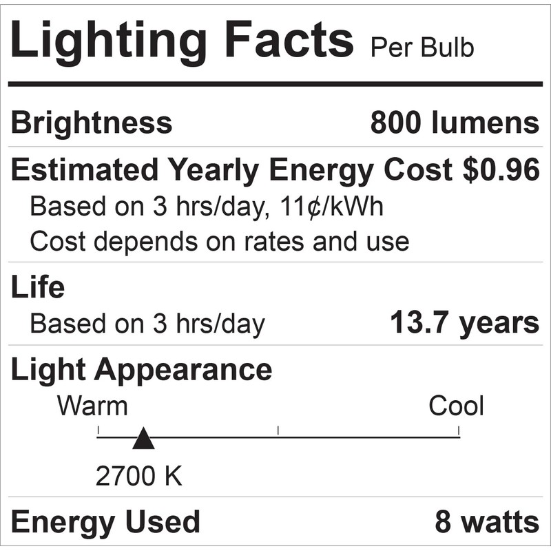 GE 60 Watt EQ A19 Classic Crystal Clear Soft White
