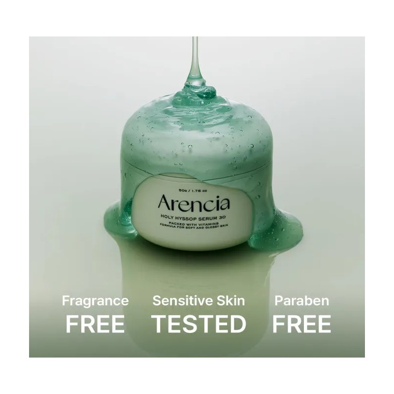 Arencia Holy Hyssop Serum Contiene 50g Beauty Momento Aplicación Día