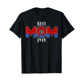 Best Mom Ever With Spider Web Gifts For Dad, Mom T-Shirt