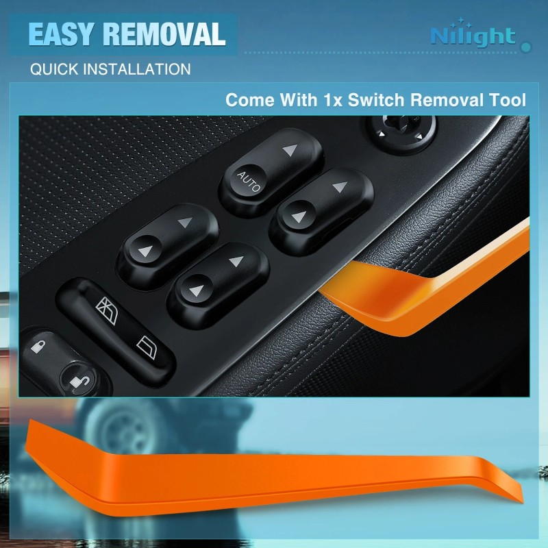 Nilight Power Master Window Switch for 2002-2004 Ford F250 F350