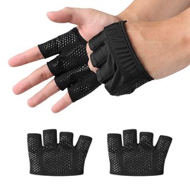AdLife Muscle Training Gloves, Blister Prevention, Gym, Weight Training, Breathable, Stretchy, Thin Hair, Easy Washing, Men's, Women's, (L, Black)
