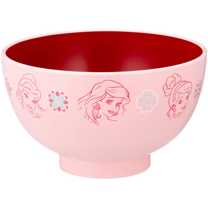 新 ディズニー プリンセス 塗 汁椀 M 子供用 食器 ピンク 114519