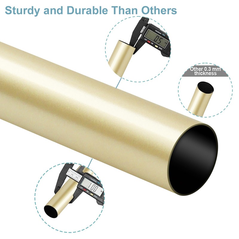 Byondeth Curtain Rods for Windows 16 to 88 Inches Adjustable