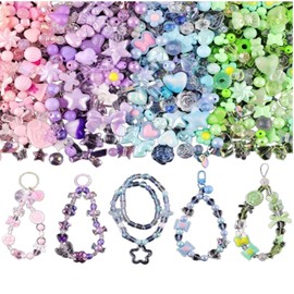 Beads for bracelets, DIY bracelet making crafts, various beads charms for girls, for jewellery making, parties, for jewellery, bracelets, chains, key rings, crafts
