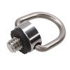 Foto&Tech Stainless Steel 1/4"-20 Rubber Padded D Ring Screw, D-Shaped