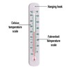 215mm White Greenhouse Thermometer - Accurate Room Thermometer For Home