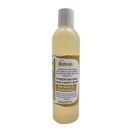 Champú Y Gel De Ducha Natural Con Hisopo Para Cabello Y Cuerpo. Champú Y Gel De Ducha Con Hisopo Orgánico Para Una Limpieza Nutritiva Y Refrescante (Mirra E Incienso).