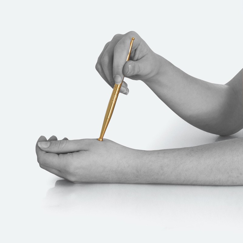 AFH Massage Stick Set of 2 | Stainless Steel Gold-Plated
