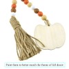 Hao Pro 41inch Length Wood Bead Garland with Tassels Simplicity
