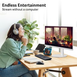 acer CS242Y 23.8” IPS Full HD Smart Monitor | WebOS | Streaming TV | Bluetooth | Wireless Projection | iOT Device for Smart Home | Height Adjustable, Swivel, Tilt & Pivot | 3Wx2 Speakers | sRGB 99%