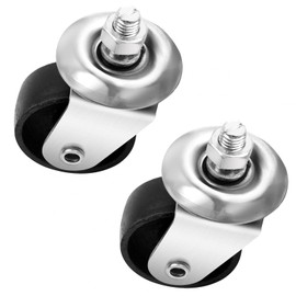 Floor Jack Casters for 3 Ton Floor Jack, Cast Iron Caster Wheels, Floor Jack Replacement Parts Fit for ATD, Cornwell, Mac Tools, Matco, Mountain, Napa, Sunex & More, Pack of 2(12mm Stem)