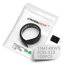 (Pack of 100) Chanzon 1N4148WS SMD Small Signal Quick Switch Diodes High Speed 150mA 75V SOD-323 (SC-76) IN4148WS 150mA 75V (Marking T4)