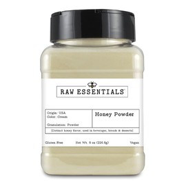 Honey Powder - Distinct Honey Flavor - Used in Beverages, Bread and Desserts - 8oz Container