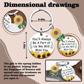 Retirement Gifts For Coworkers Women Man Going Away Keychain Gifts For Friends Good Bye Gift For Coworker Female Male Farewell Present For Birthday Thanksgiving Day Co Worker Leaving Presents