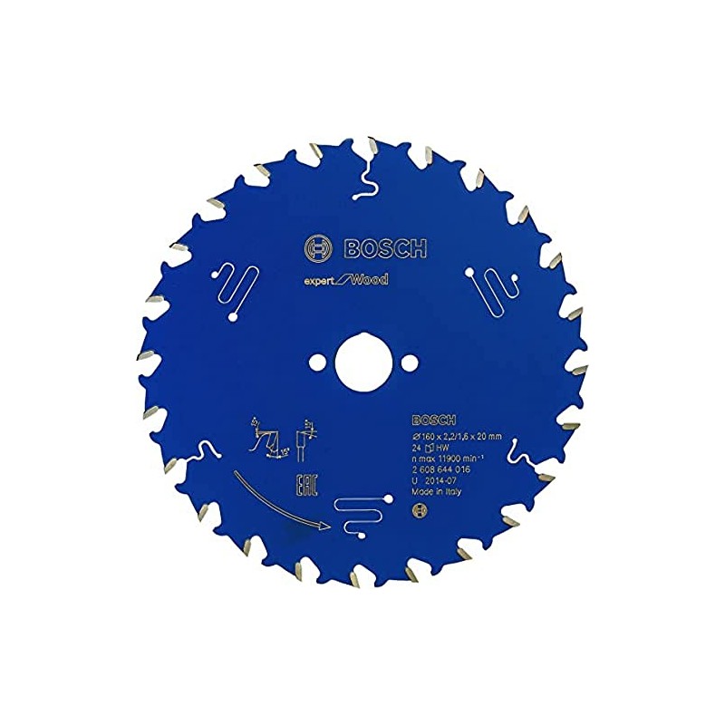 Bosch 2608644016 EXWOH 24 Tooth Top Precision Circular Saw Blade,