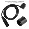 D tAP Female to XLR 4pin Male Adapter Power Cable