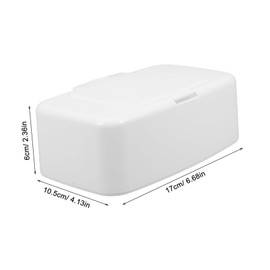 ULTECHNOVO Wipe Dispenser Box Refillable Wipes Container Storage Box Nonslip Design for Rooms