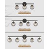 LMS Black Bathroom Vanity Light, 20.5 Inch 3-Light Modern Bathroom