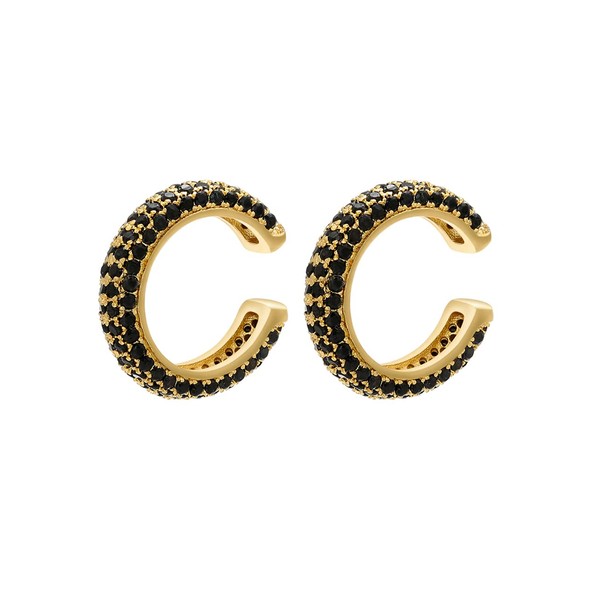 AnnBabic Ear Cuffs for Women - CZ Paved Hoop Conch