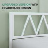 Novilla 14 Inch Full Size Bed Frame with Headboard, White